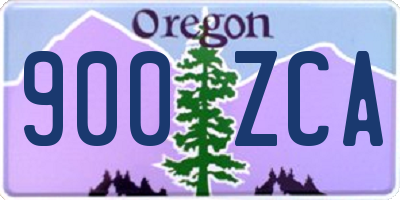 OR license plate 900ZCA