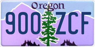 OR license plate 900ZCF