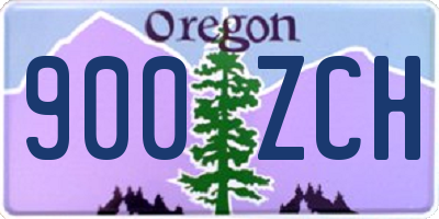 OR license plate 900ZCH