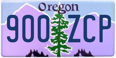 OR license plate 900ZCP