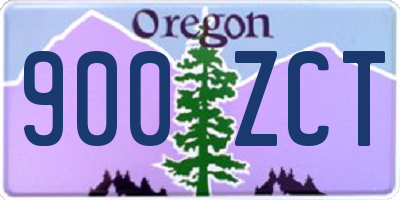 OR license plate 900ZCT