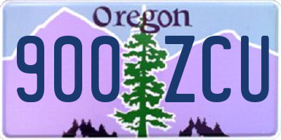 OR license plate 900ZCU