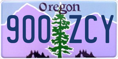 OR license plate 900ZCY