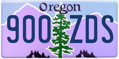 OR license plate 900ZDS