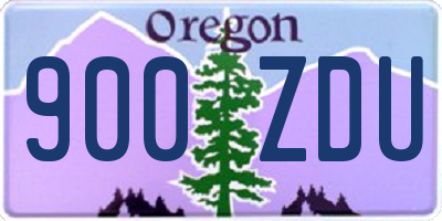 OR license plate 900ZDU