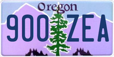 OR license plate 900ZEA