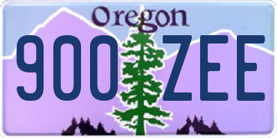 OR license plate 900ZEE