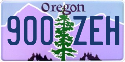 OR license plate 900ZEH