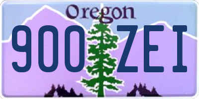 OR license plate 900ZEI