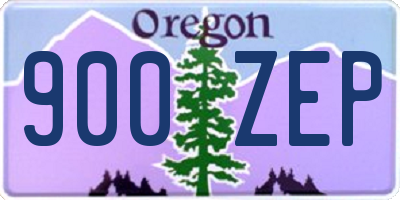 OR license plate 900ZEP