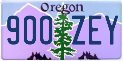 OR license plate 900ZEY