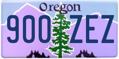 OR license plate 900ZEZ