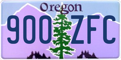 OR license plate 900ZFC
