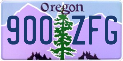 OR license plate 900ZFG