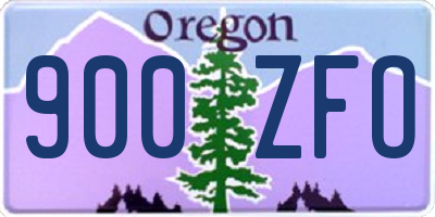 OR license plate 900ZFO