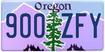 OR license plate 900ZFY