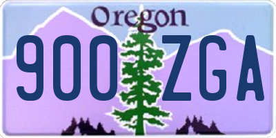 OR license plate 900ZGA