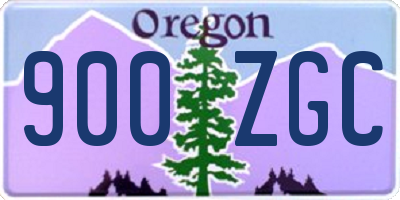 OR license plate 900ZGC