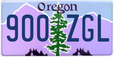 OR license plate 900ZGL