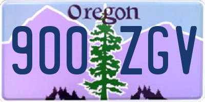 OR license plate 900ZGV