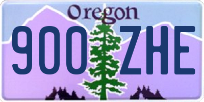 OR license plate 900ZHE