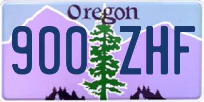 OR license plate 900ZHF