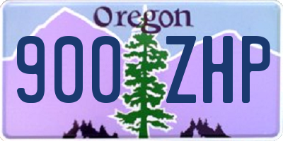 OR license plate 900ZHP