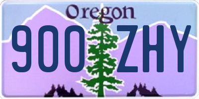 OR license plate 900ZHY