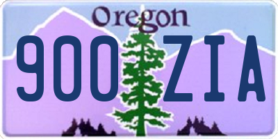 OR license plate 900ZIA