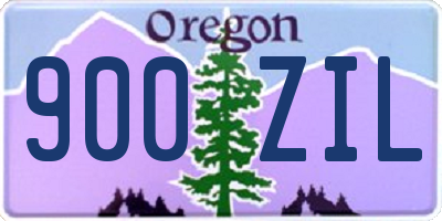 OR license plate 900ZIL