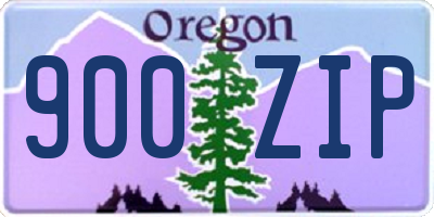OR license plate 900ZIP