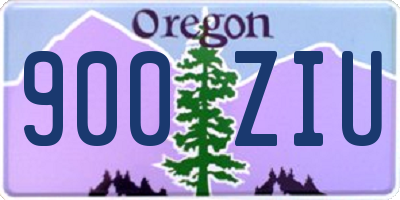 OR license plate 900ZIU