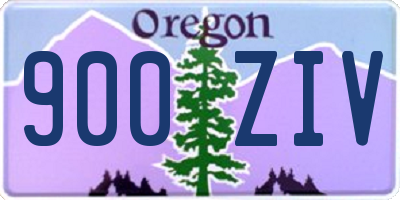 OR license plate 900ZIV