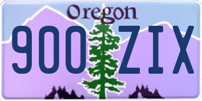 OR license plate 900ZIX