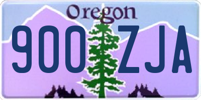 OR license plate 900ZJA