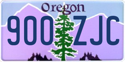 OR license plate 900ZJC