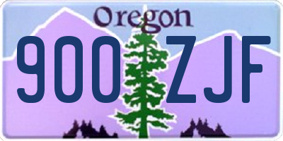 OR license plate 900ZJF