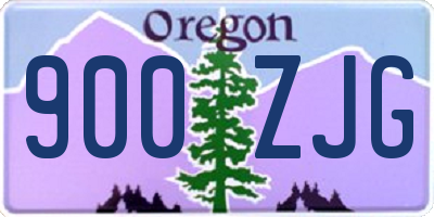 OR license plate 900ZJG