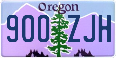 OR license plate 900ZJH