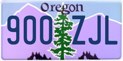 OR license plate 900ZJL