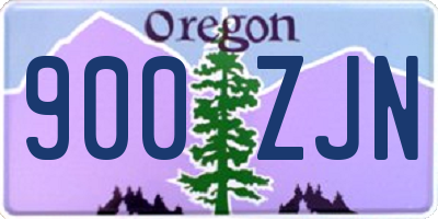 OR license plate 900ZJN