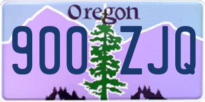 OR license plate 900ZJQ