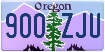 OR license plate 900ZJU