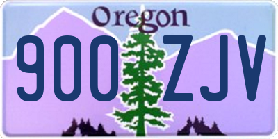 OR license plate 900ZJV