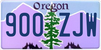OR license plate 900ZJW