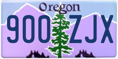 OR license plate 900ZJX