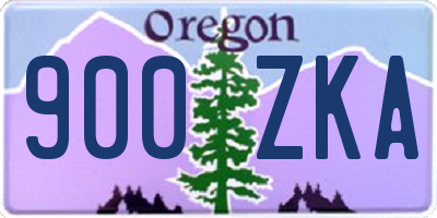 OR license plate 900ZKA