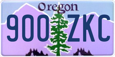 OR license plate 900ZKC