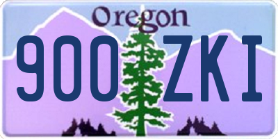 OR license plate 900ZKI