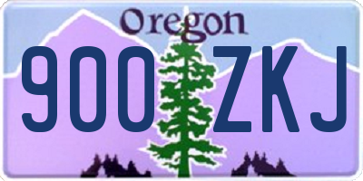 OR license plate 900ZKJ